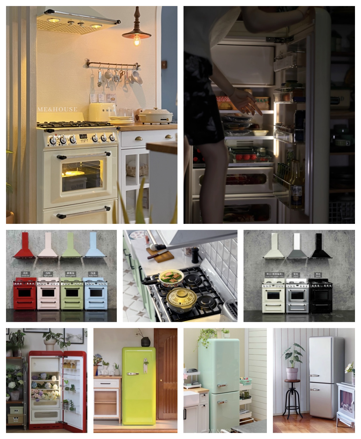 Kitchen Uncle - 1/6 Modern Miniature Kitchen Furniture Blythe/BJD