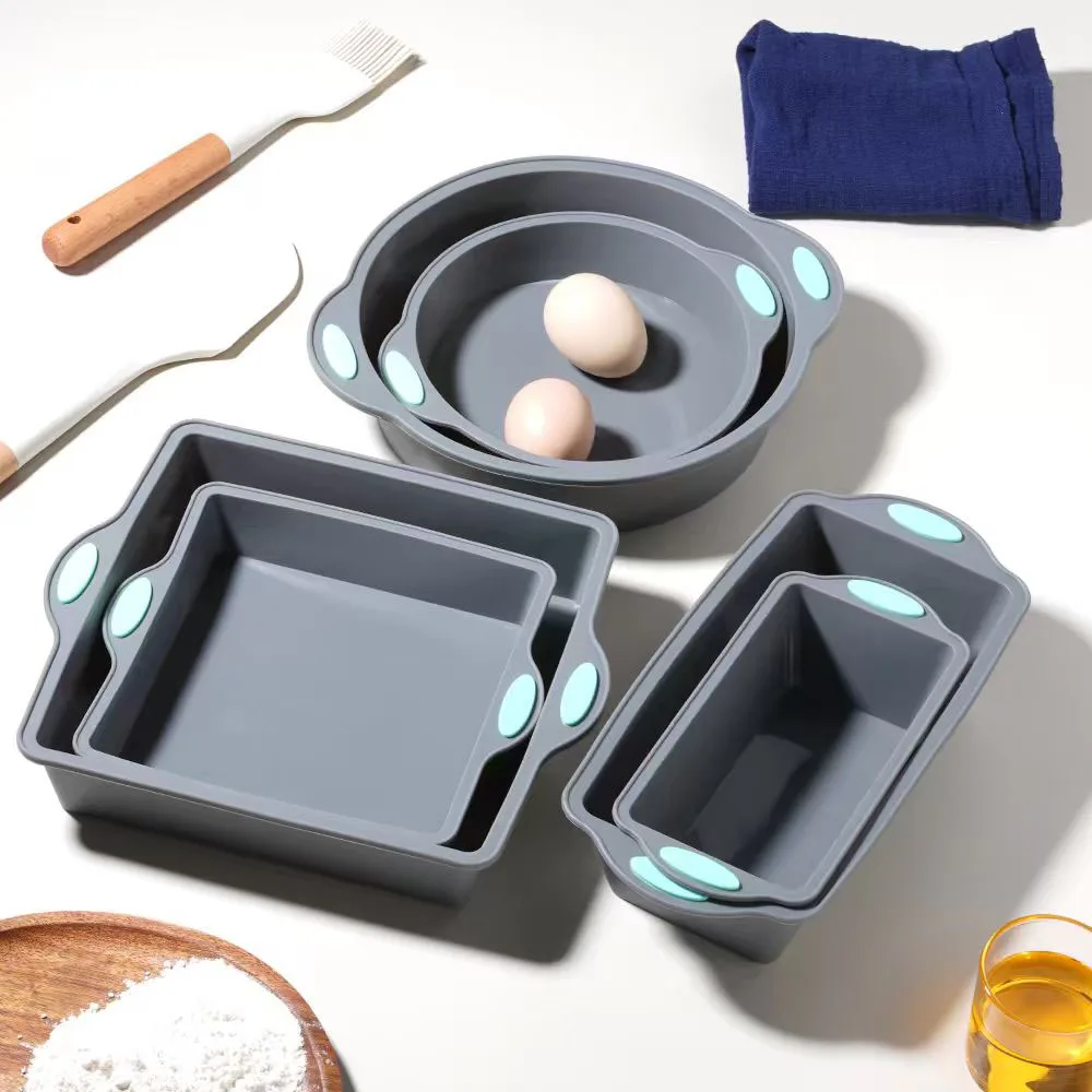Kitchen Appliances For Baking - Grey Heat-resistant Silicone Cake Mold Pan