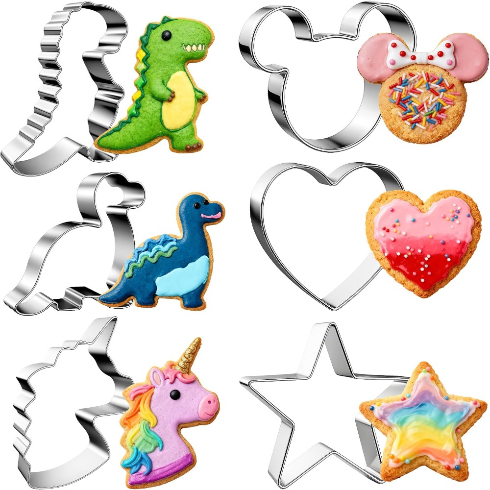 Cookie Cutter Set - Stainless Steel Cookie Cutters Set Mickey