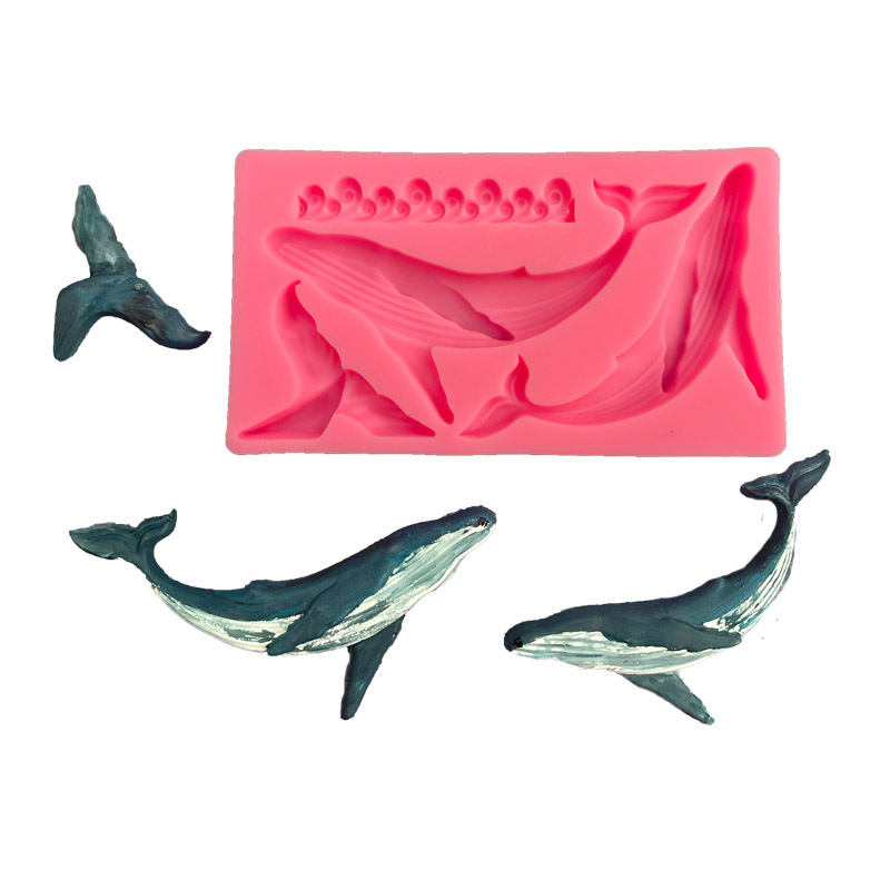 Kitchen Baking Gadgets - DIY Whale Silicone Mold Ocean Series