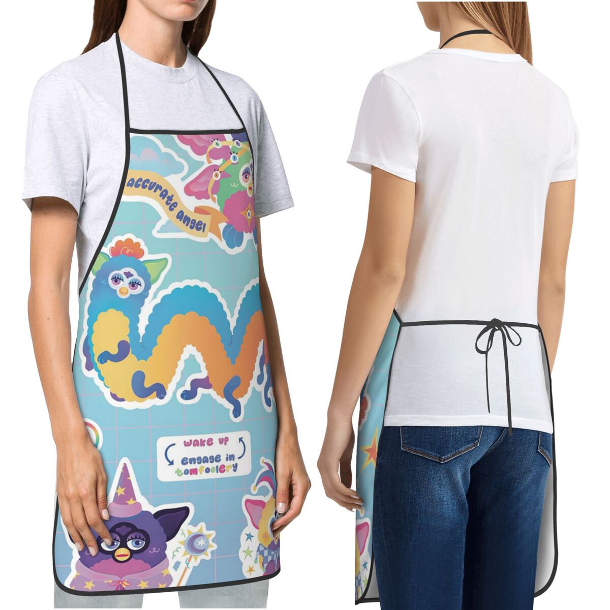 Kitchen Nightmares Baking - Nightmare Furby Cartoon Aprons Chef Cooking