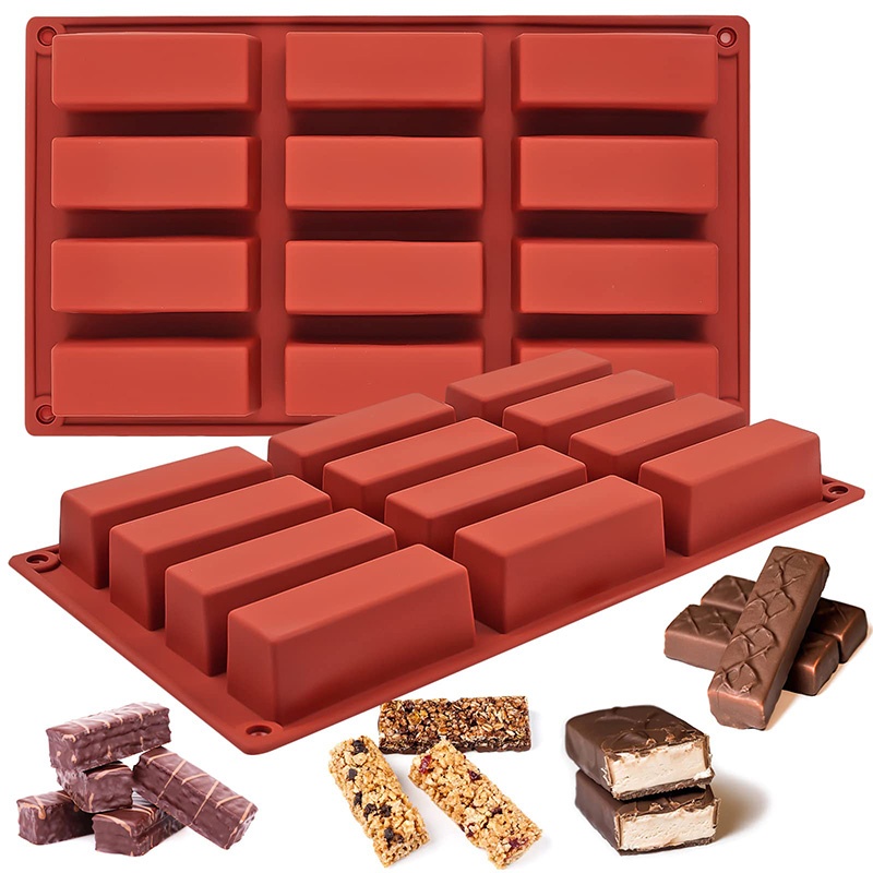 Kitchen Appliances For Baking - 1Pc 9/12 Grids Rectangle Silicone Candy