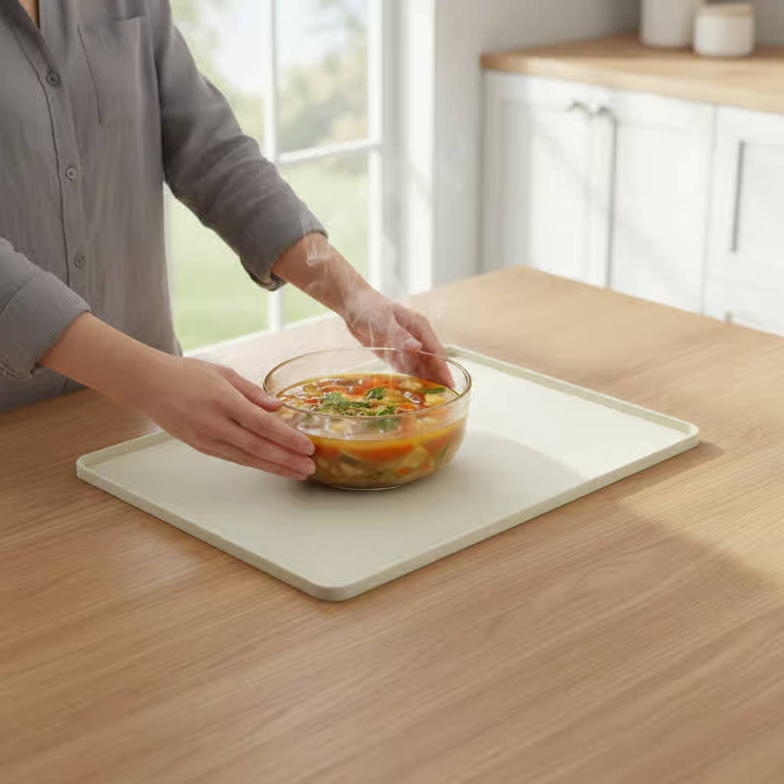 Kitchen Appliances For Baking - Silicone Microwave Top Mat Flexible Microwave