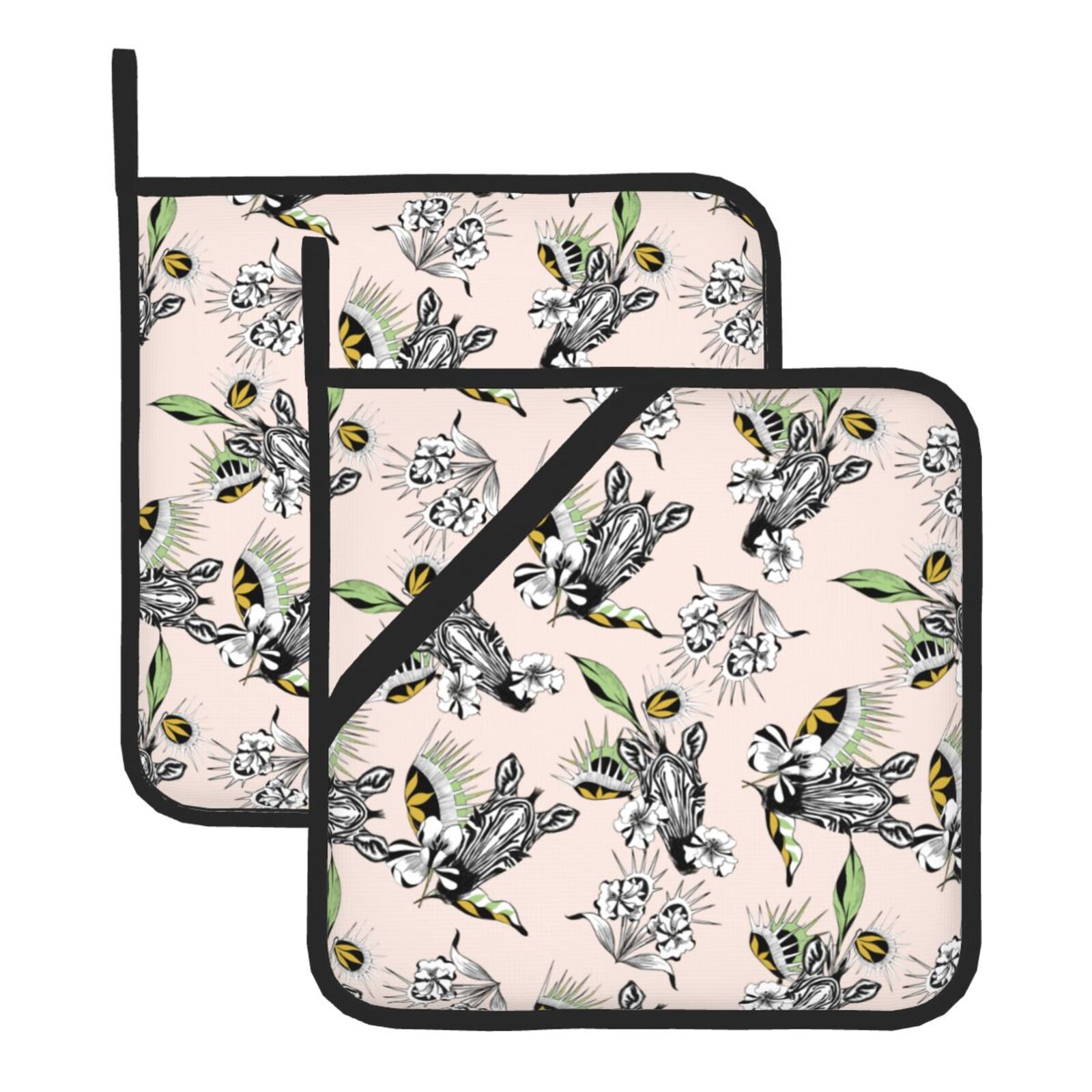 Zebra Pattern Pot Holders Set  - Kitchen Baking Dishes 评论和价格
