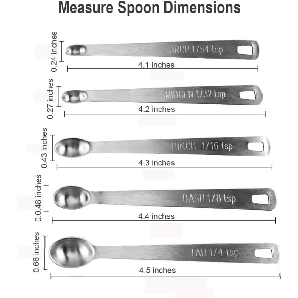 Stainless Steel Measuring Spoo - Baking (Kitchen Ingredient) 评论和价格