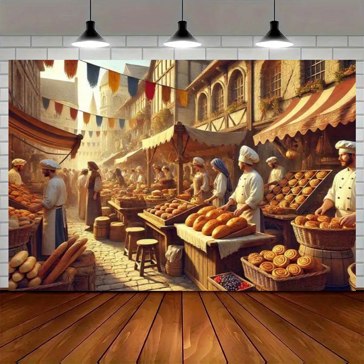 Street Baking Kitchen Backdrop - Kitchen Baking Background 评论和价格