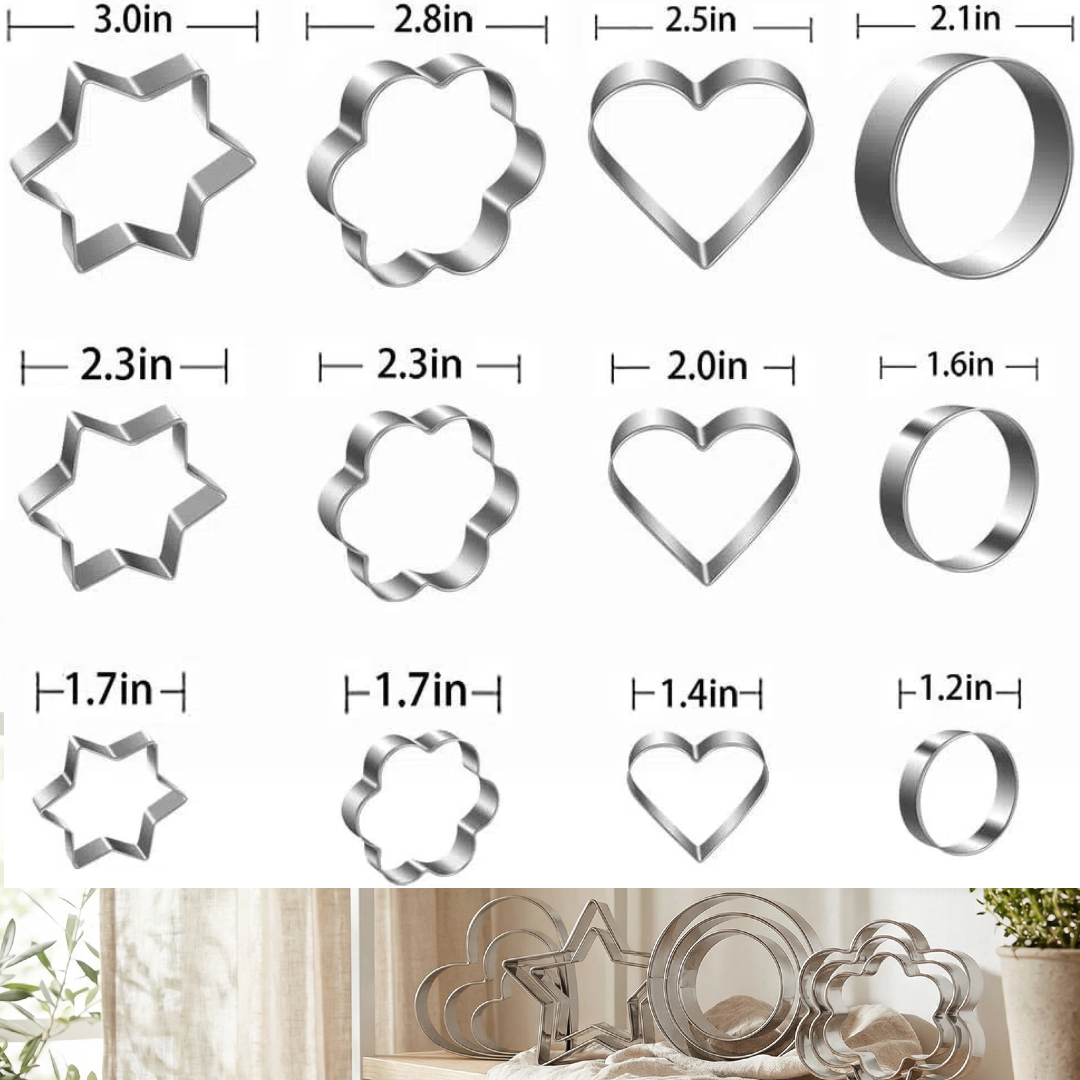 12Pcs / 20Pcs Stainless steel  - Cookie Cutter Set 评论和价格