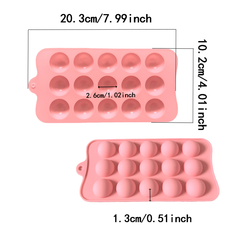 15 cavity semi-circular chocol - Kitchen Appliances For Baking 评论和价格