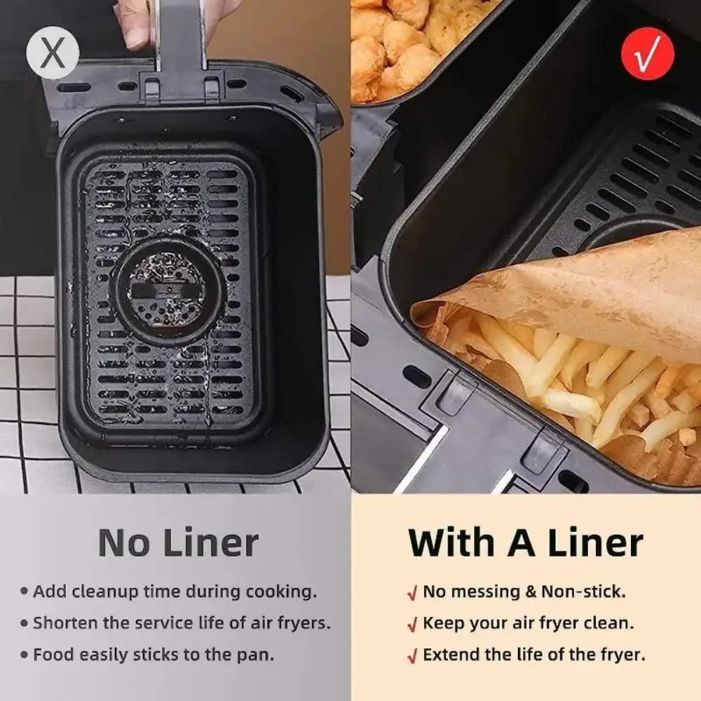 50/100pcs Disposable Air Fryer - Kitchen Baking Paper 评论和价格
