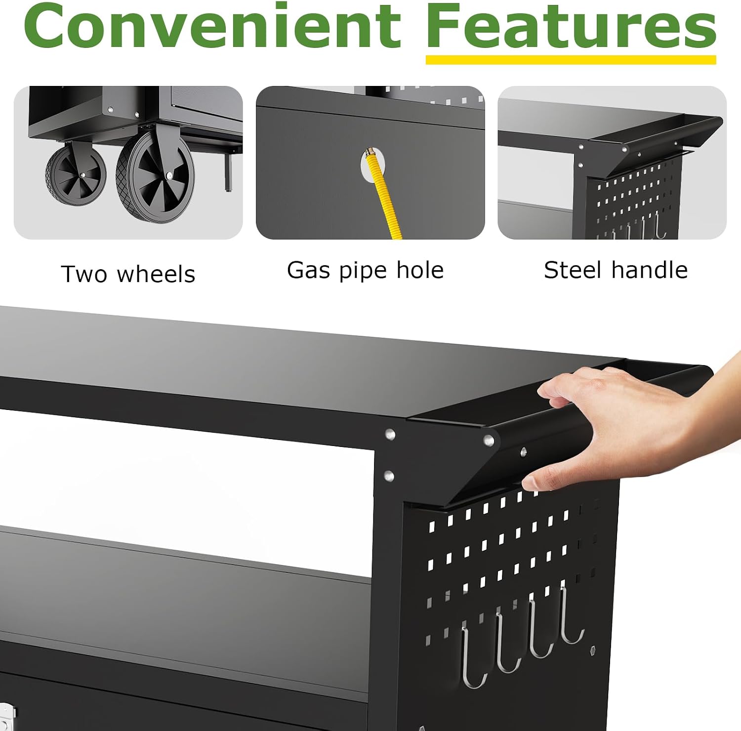 Outdoor Grill Cart Table With  - Kitchen Uncle 评论和价格