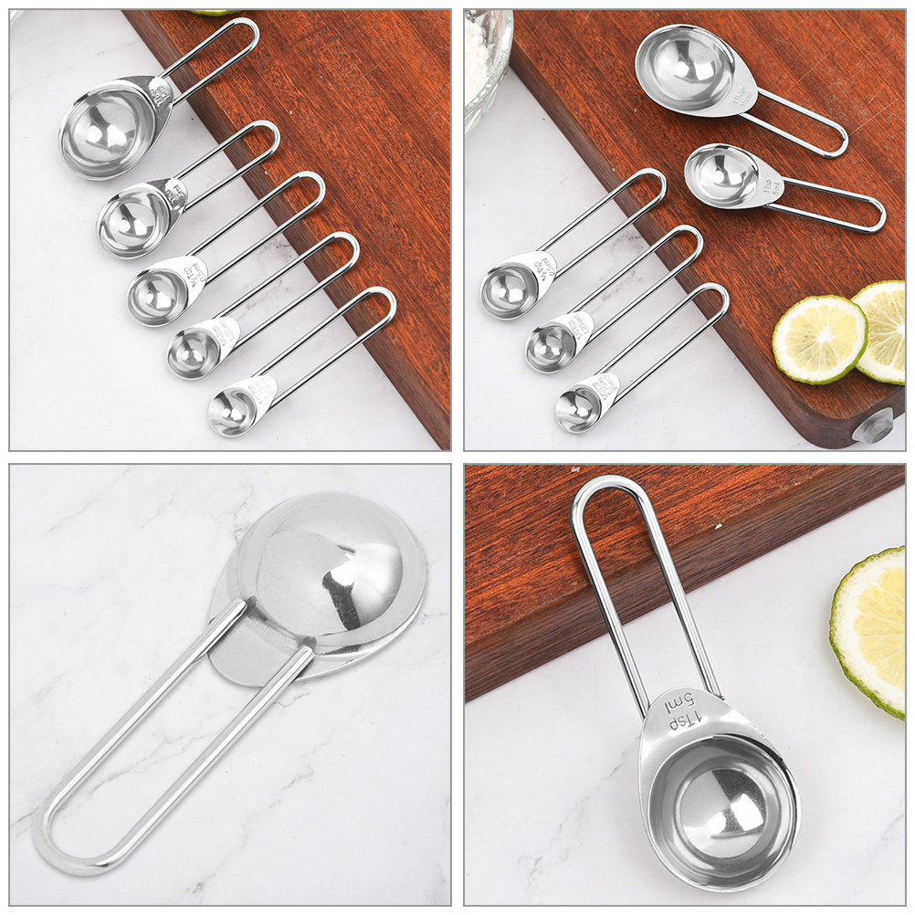1Set Measuring Spoons Set Stai - Baking (Kitchen Ingredient) 评论和价格