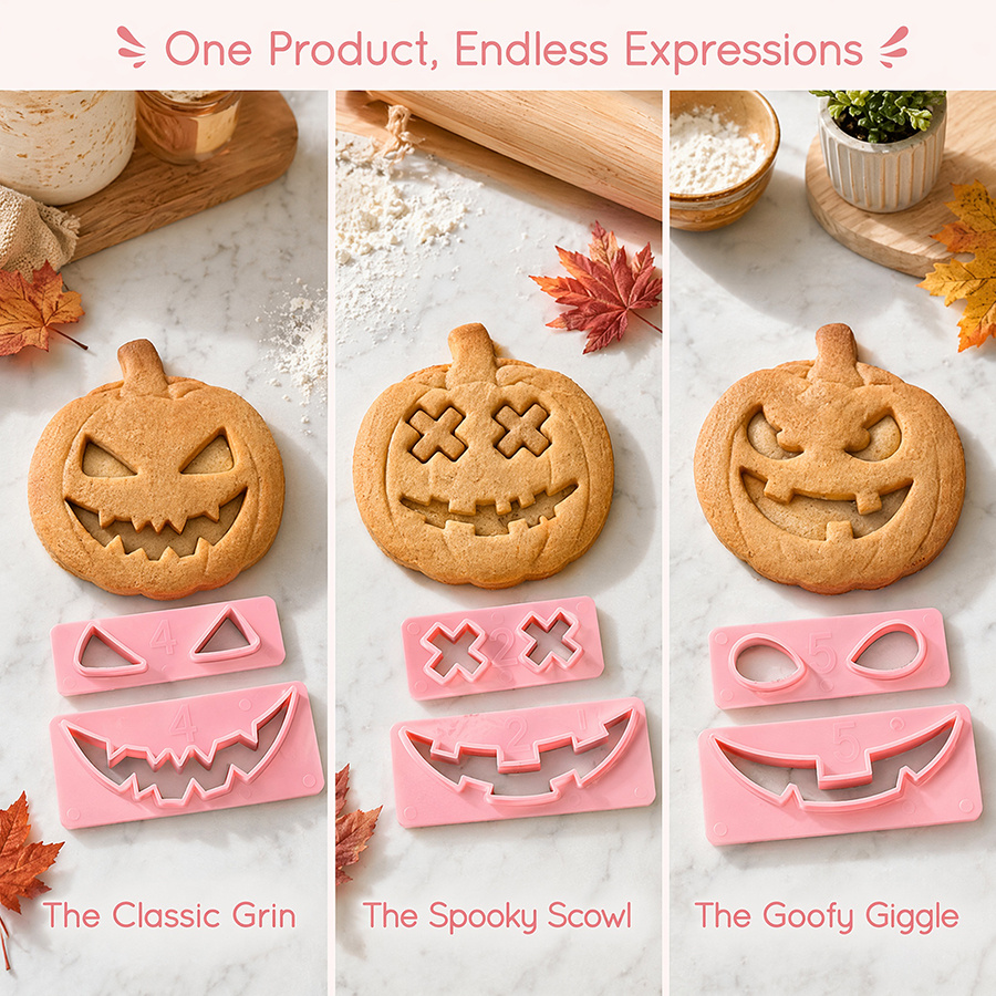 Durable Pumpkin Cookie Cutters - Cookie Cutter Set 评论和价格