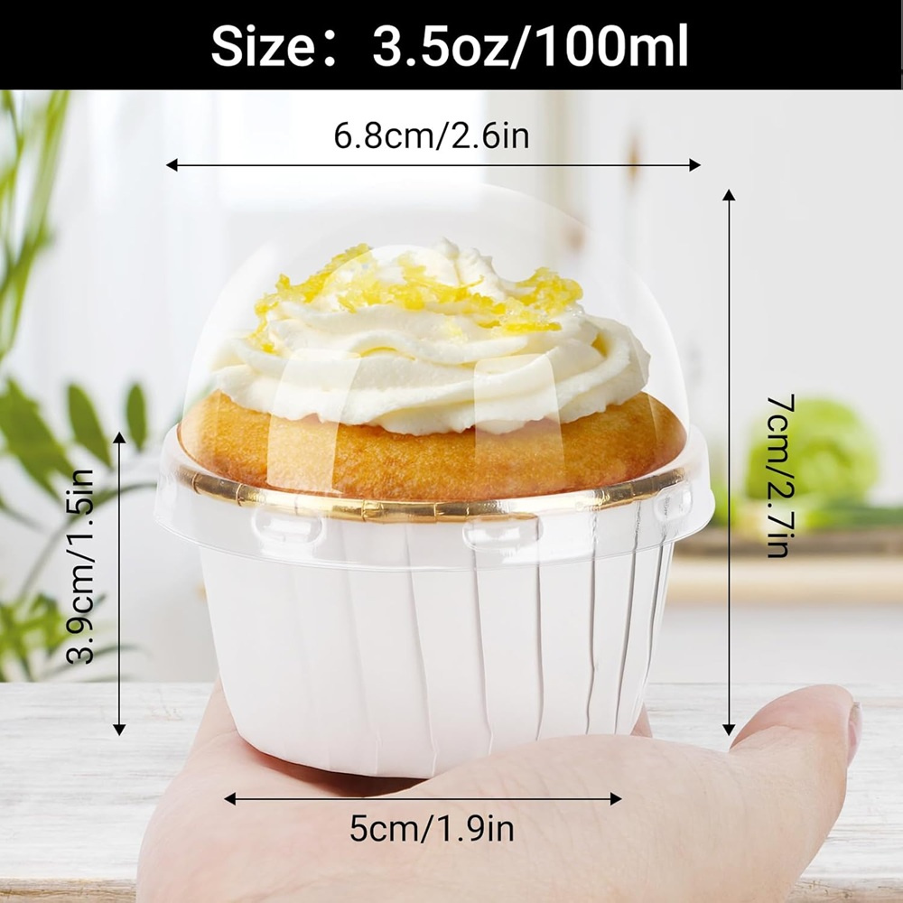 50 pcs Muffins Cup Paper Cupca - Kitchen Baking Paper 评论和价格