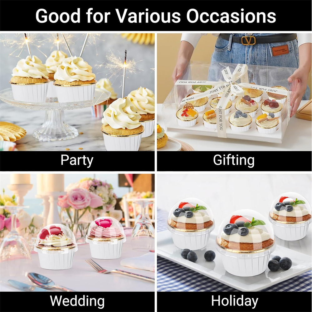 50 pcs Muffins Cup Paper Cupca - Kitchen Baking Paper 评论和价格