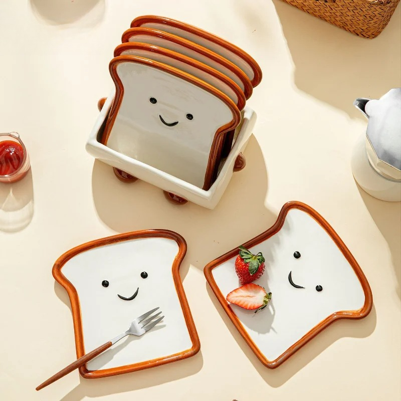 Smiley Toast Shaped Side Dish  - Kitchen Baking Dishes 评论和价格