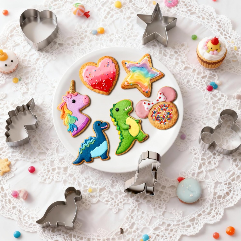 Stainless Steel Cookie Cutters - Cookie Cutter Set 评论和价格