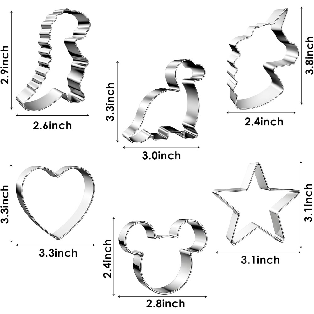 Stainless Steel Cookie Cutters - Cookie Cutter Set 评论和价格