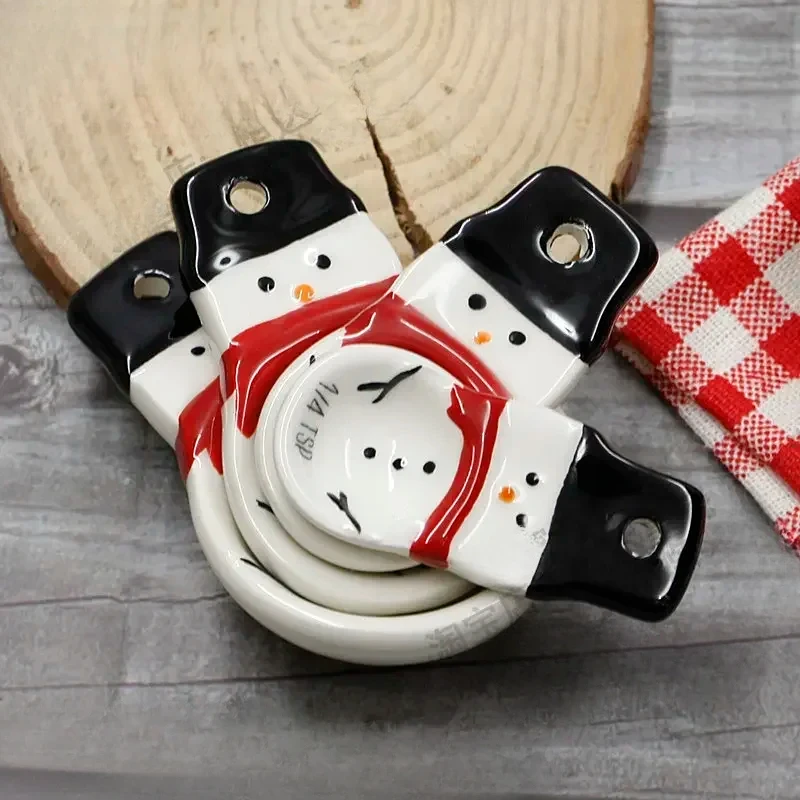 4pcs Christmas Measuring Spoon - Kitchen Baking Gifts 评论和价格