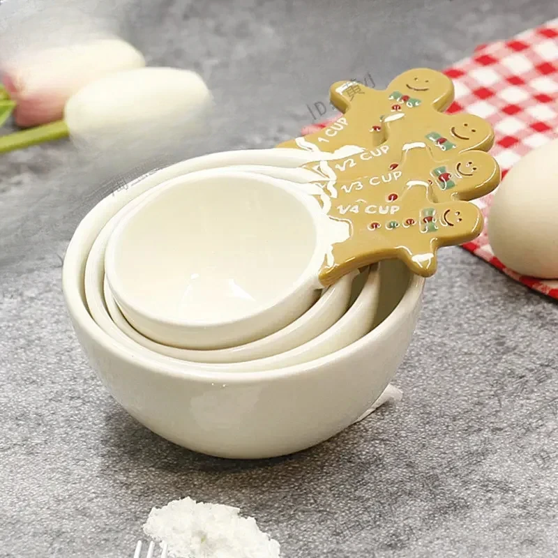 4pcs Christmas Measuring Spoon - Kitchen Baking Gifts 评论和价格