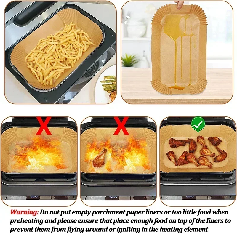 Disposable Air Fryer Paper Non - Kitchen Baking Paper 评论和价格