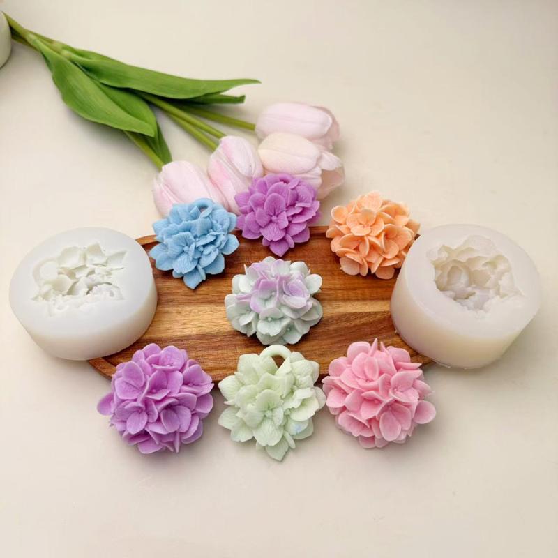 ●Hydrangea Flower Silicone Mol - Kitchen Appliances For Baking 评论和价格