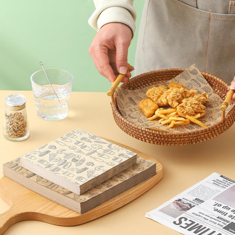 100pcs Oil-Proof Baking Food W - Kitchen Baking Paper 评论和价格