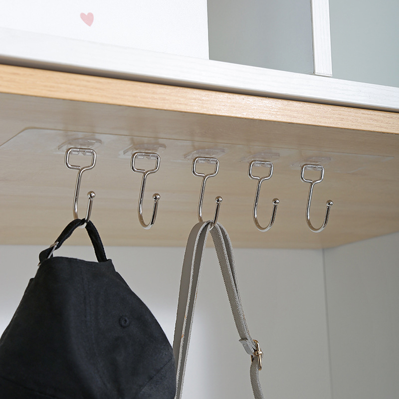 3/4/5/6 Row Wall Hanging Hook  - Kitchen Baking Gifts 评论和价格