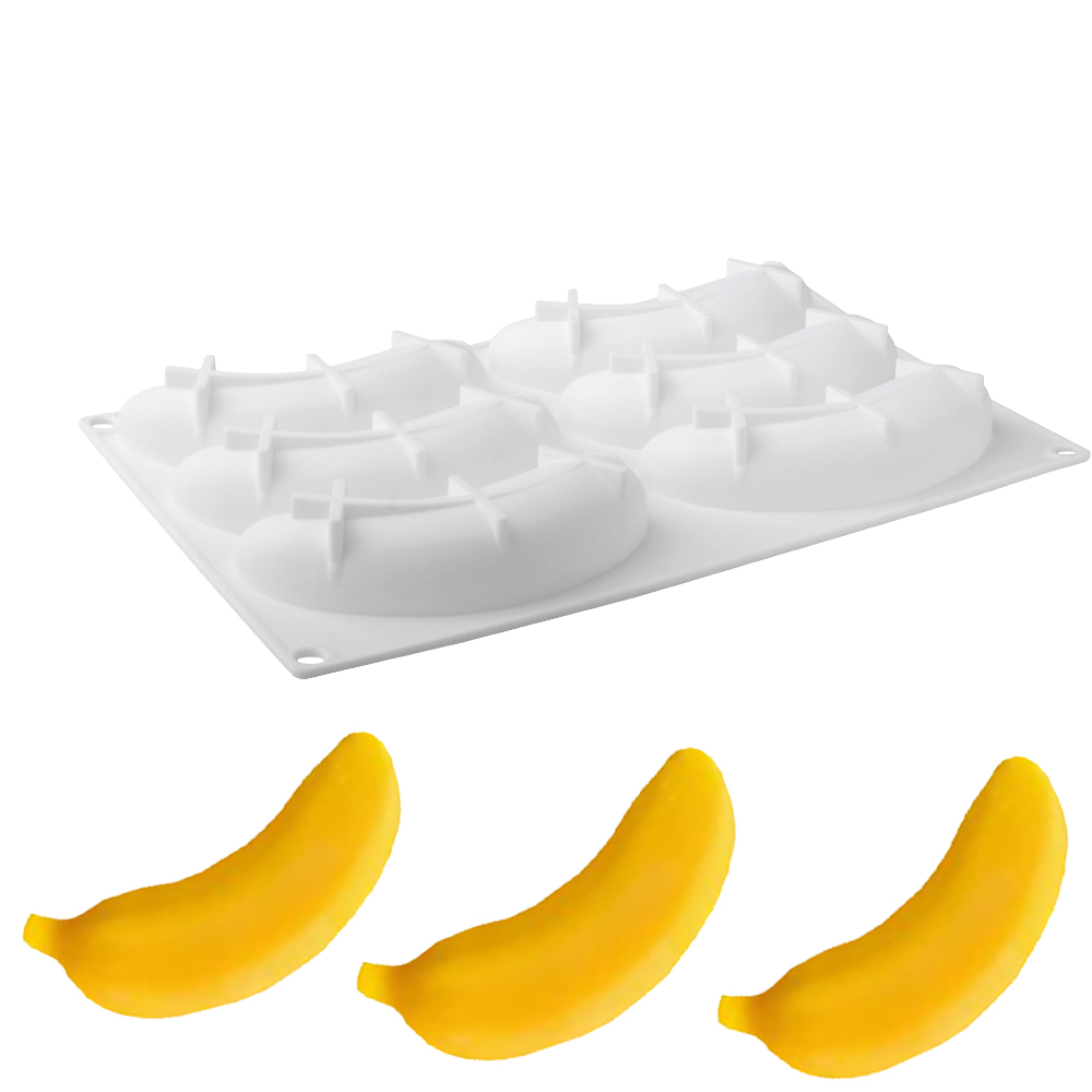 6 or 12 Cells Banana Design Si - Kitchen Baking Gadgets 评论和价格