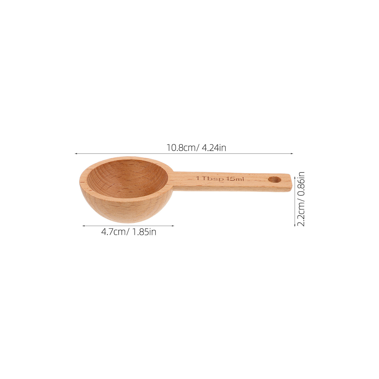 4Pcs Coffee Scoops Wooden Meas - Kitchen Baking Soda 评论和价格