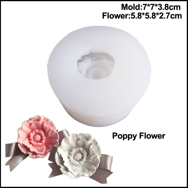 Hot Poppy Candle Moulds Soap M - Kitchen Appliances For Baking 评论和价格