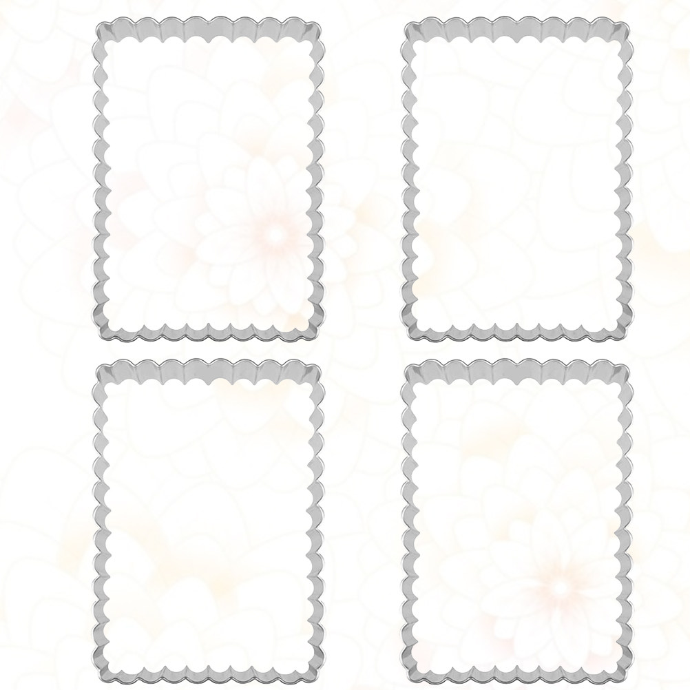 4Pcs Stainless Steel Baking Mo - Cookie Cutter Set 评论和价格