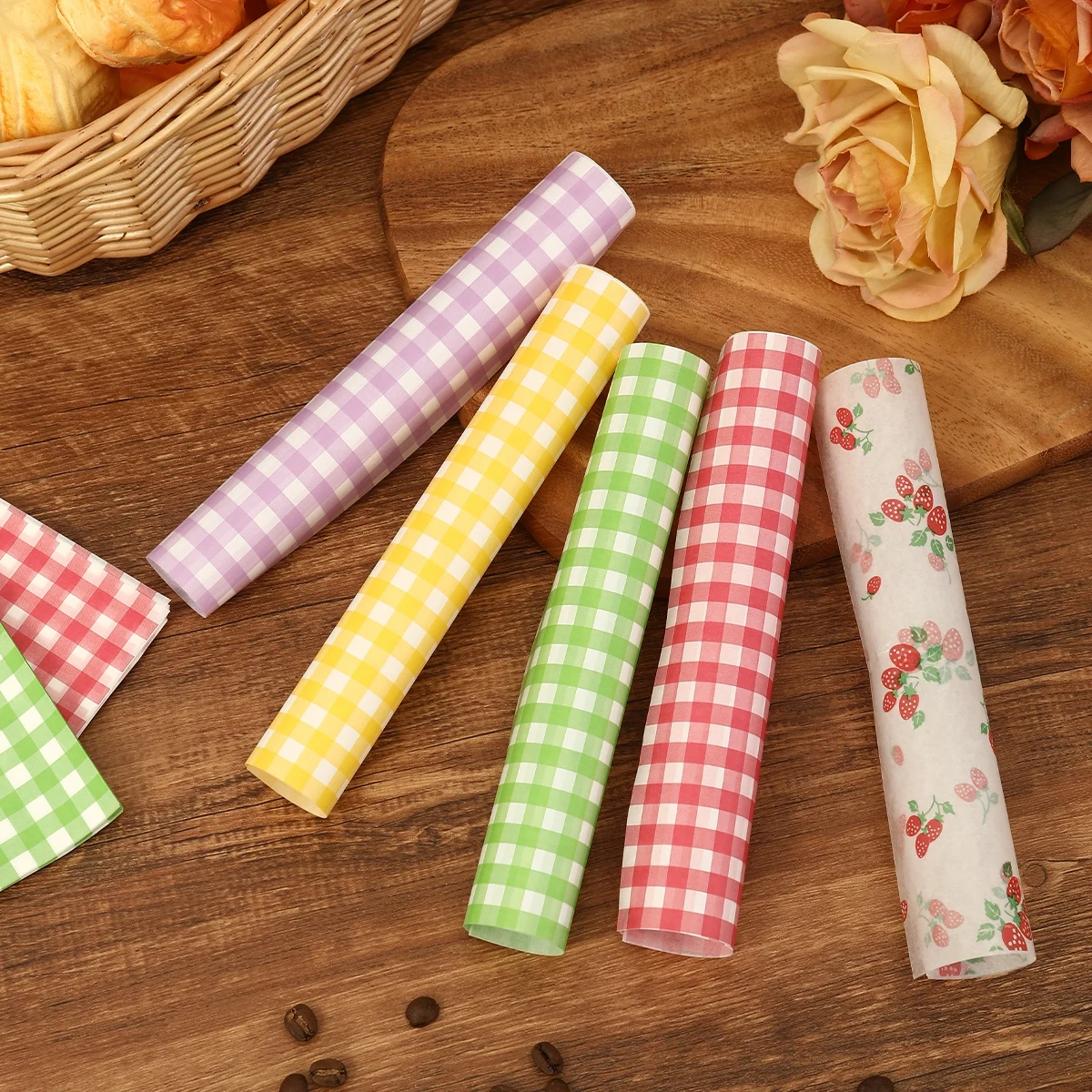 50Pcs Oilproof Wrapping Paper  - Kitchen Baking Gifts 评论和价格