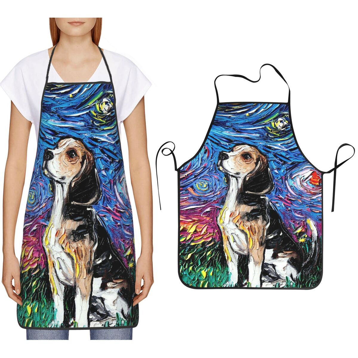 Oil Painting Style Starry Sky  - Kitchen Baking Background 评论和价格