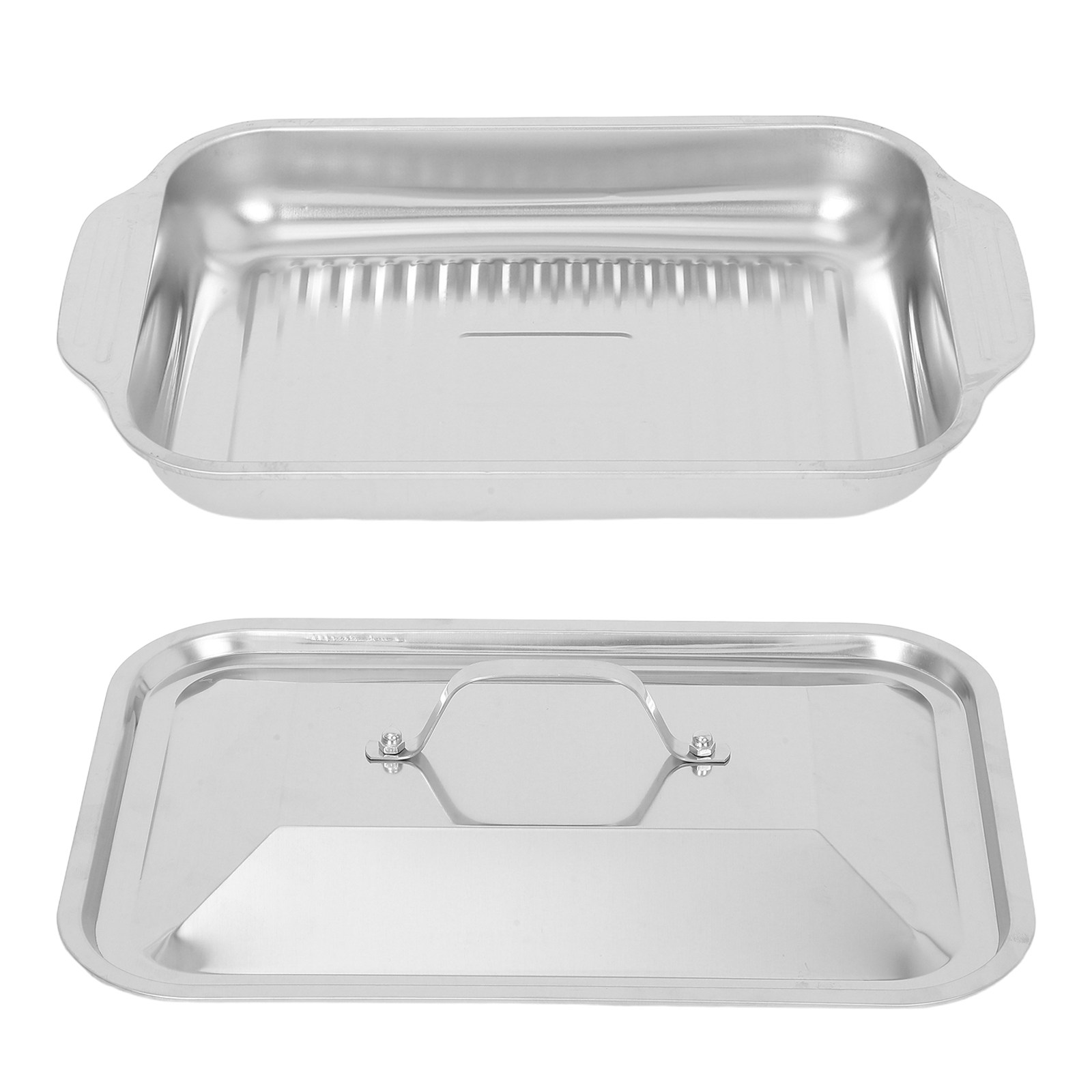 Stainless Steel Rectangular Gr - Kitchen Baking Dishes 评论和价格