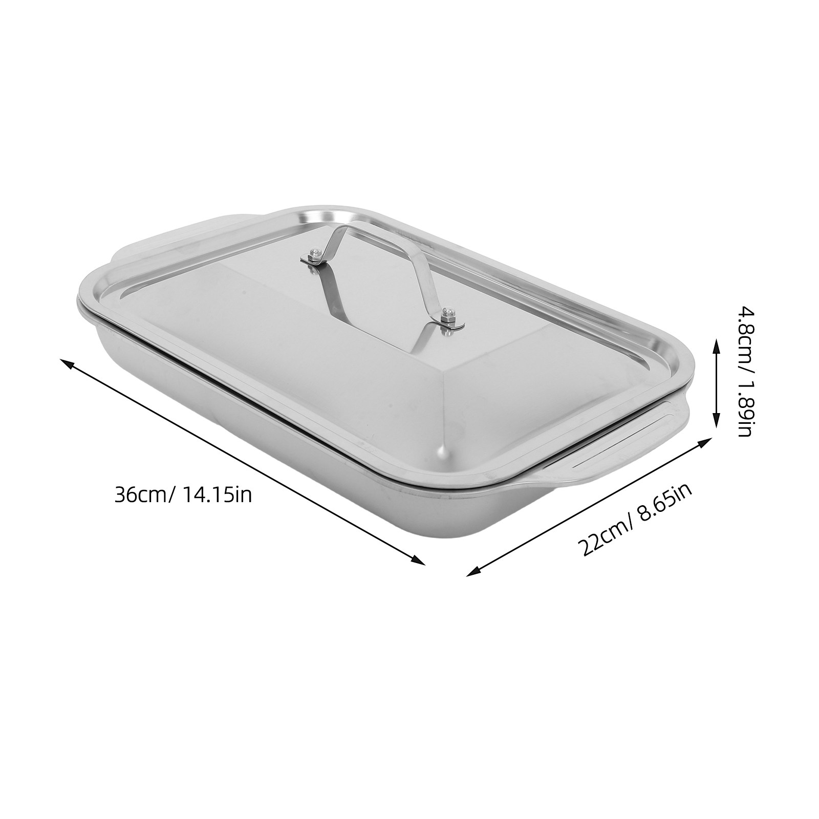 Stainless Steel Rectangular Gr - Kitchen Baking Dishes 评论和价格