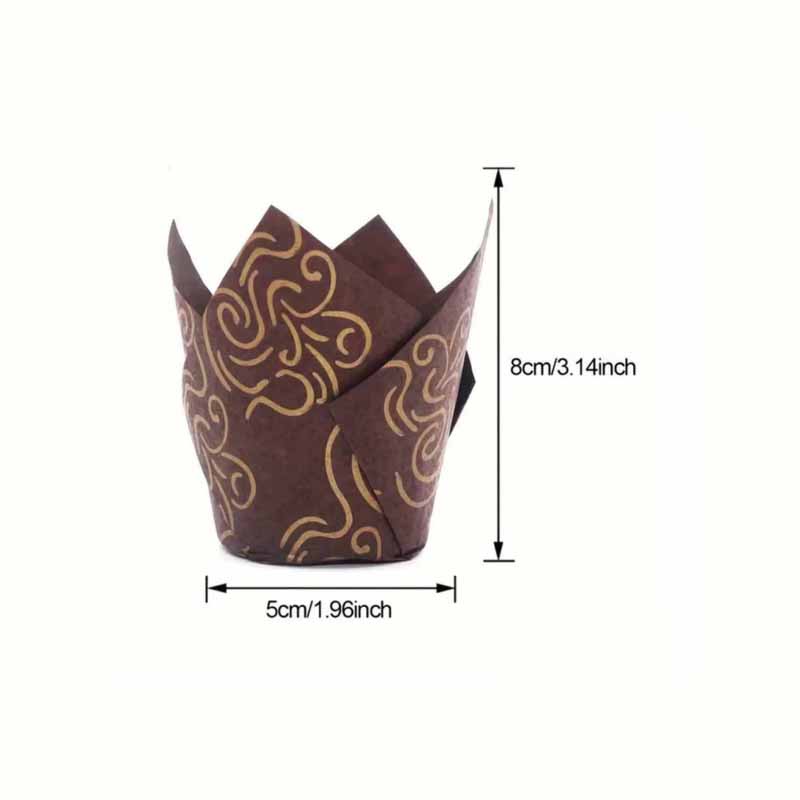50Pcs/100Pcs/200Pcs Tulip Cake - Kitchen Baking Paper 评论和价格