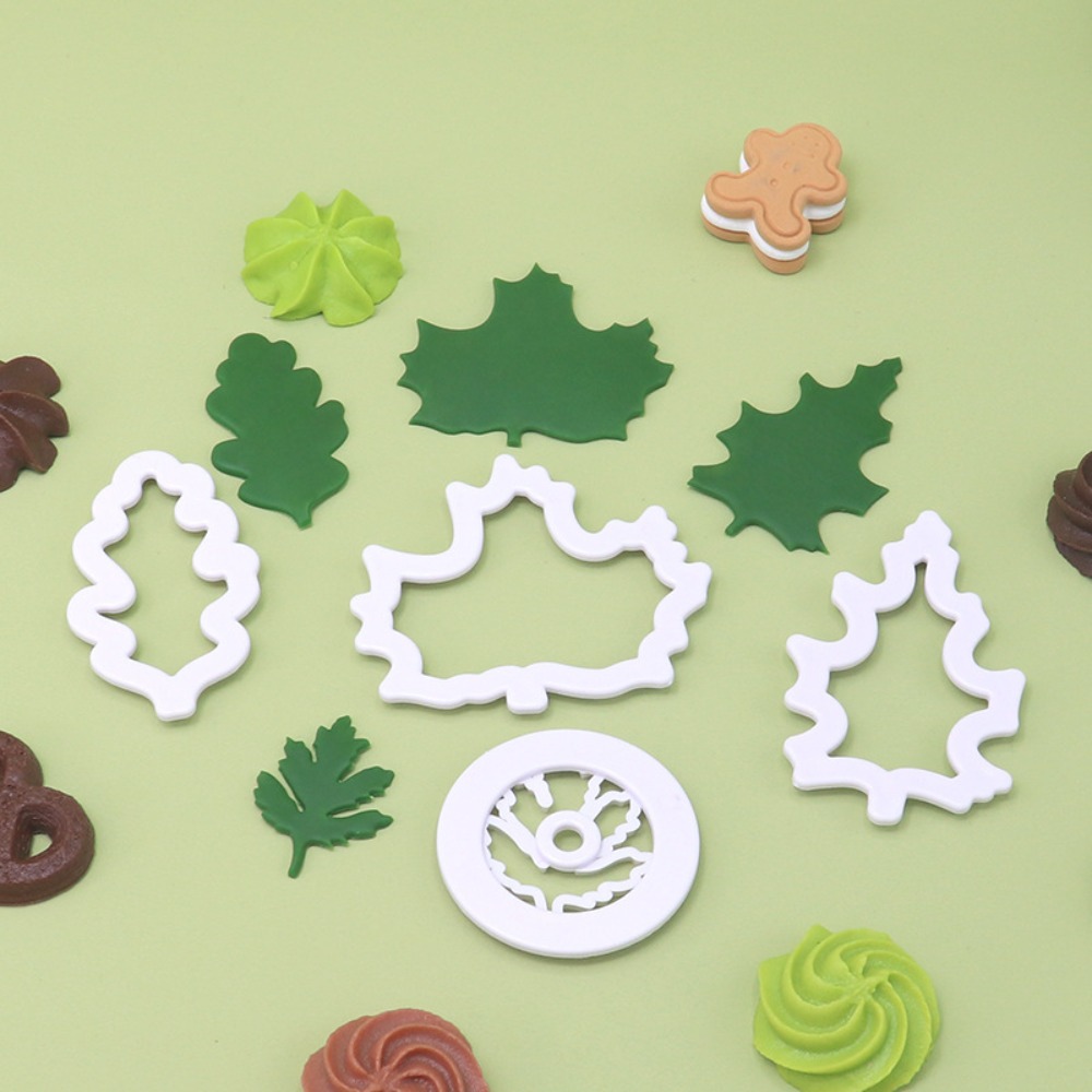 4Pcs Set Fall Leaf Cookie Cutt - Cookie Cutter Set 评论和价格