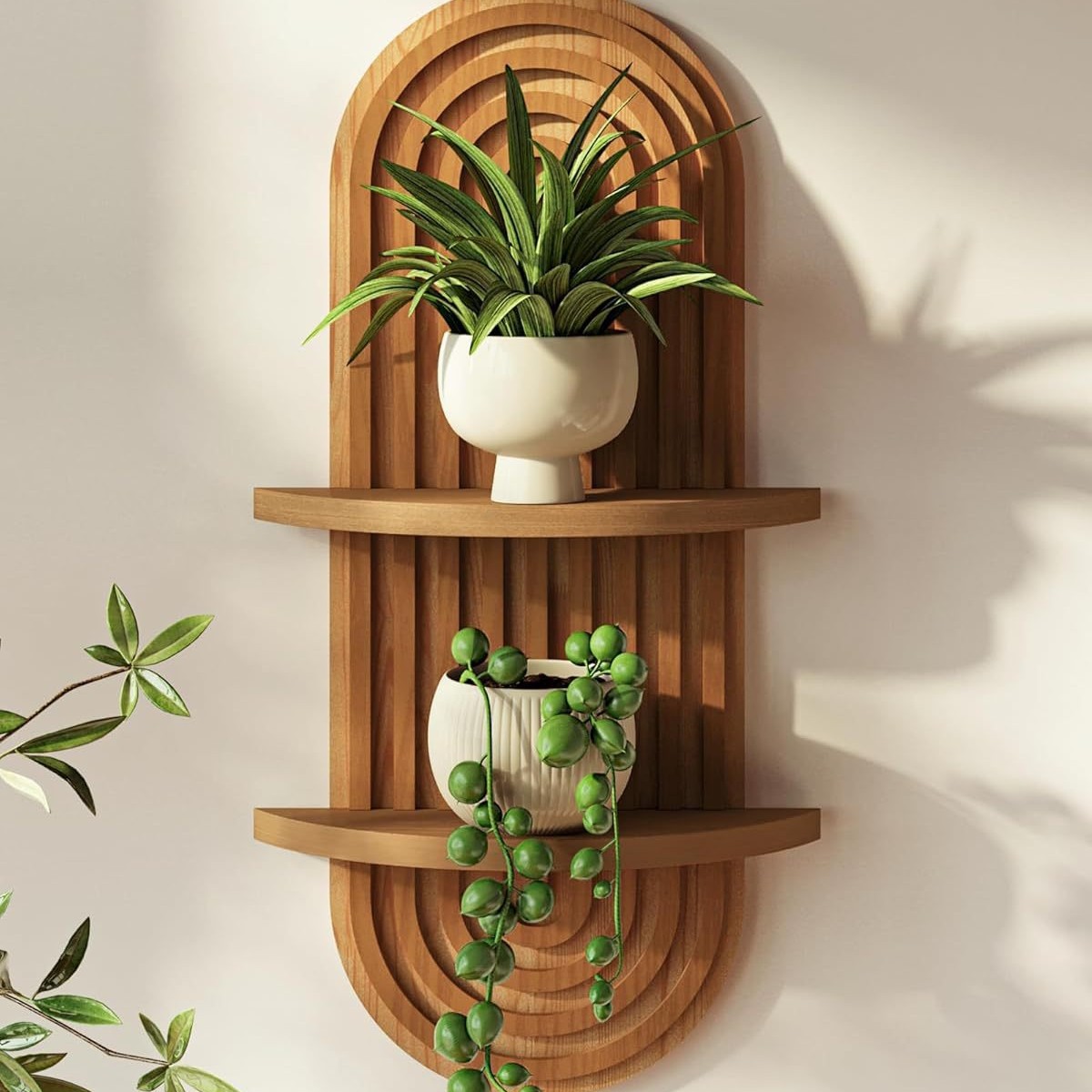 Wood Floating Shelves, Multi-f - Kitchen Uncle 评论和价格