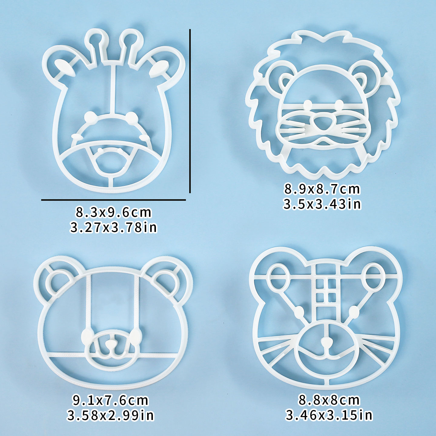 4 Pcs Animal Cookie Cutters Se - Cookie Cutter Set 评论和价格