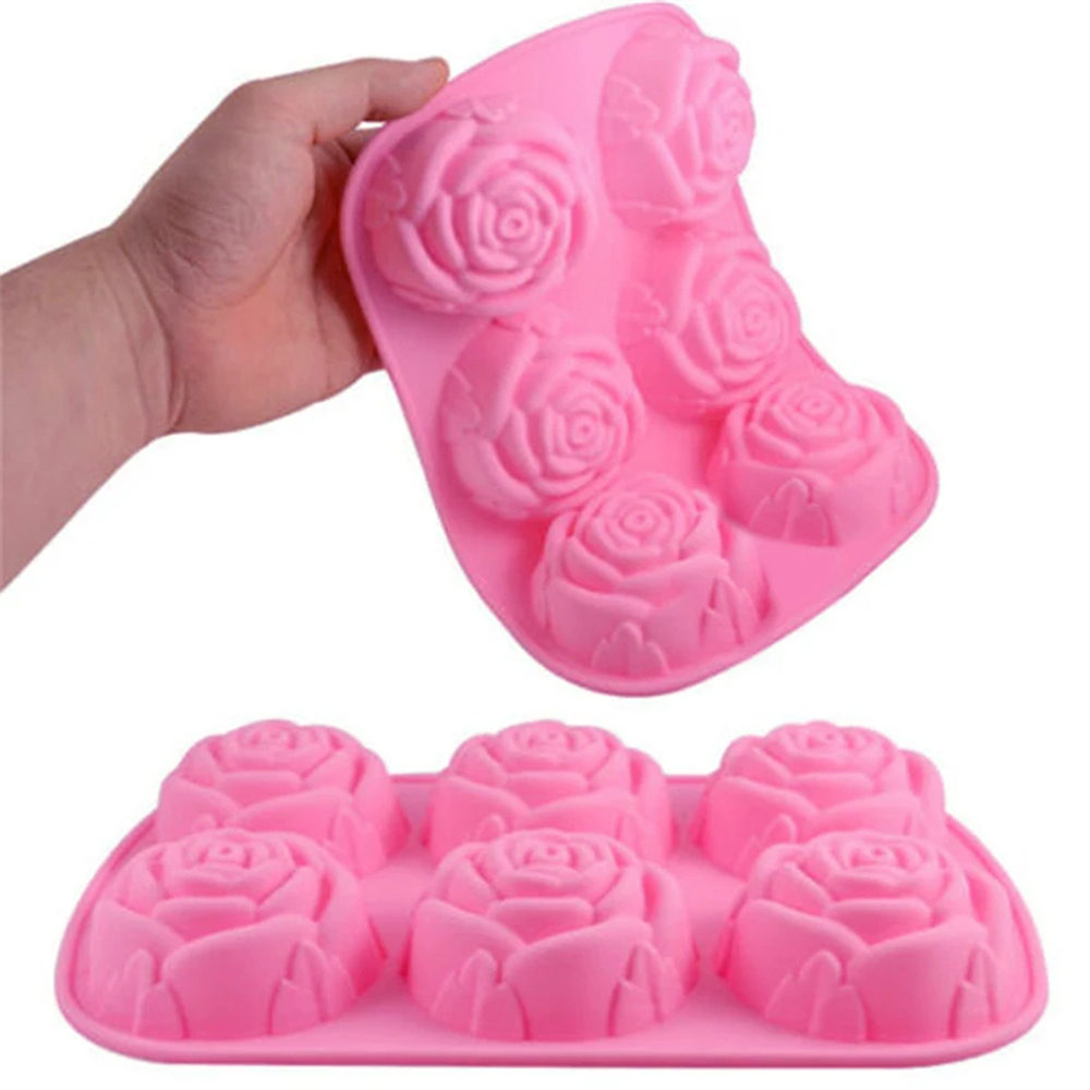 6 Holes Flower Rose Handmade S - Kitchen Baking Dishes 评论和价格