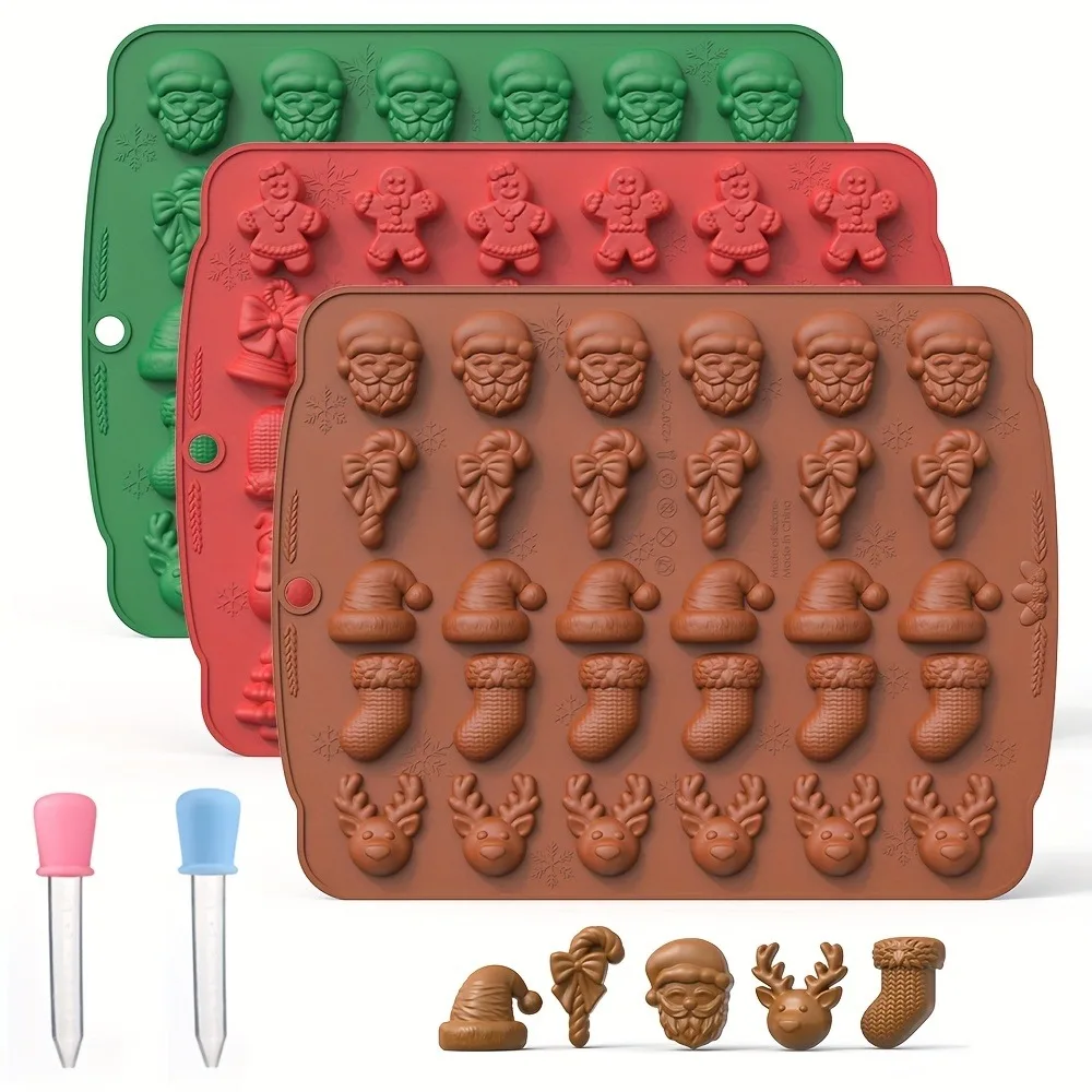 Christmas Silicone Chocolate M - Kitchen Appliances For Baking 评论和价格
