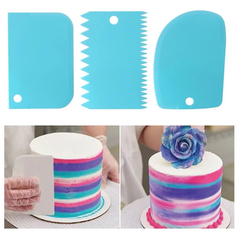 3PCS/Lot Cream Scraper Smoothe - Kitchen Appliances For Baking 评论和价格
