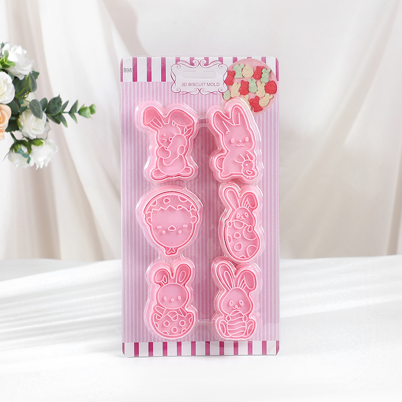 6pcs/Set Easter Bunny Cookie C - Cookie Cutter Set 评论和价格