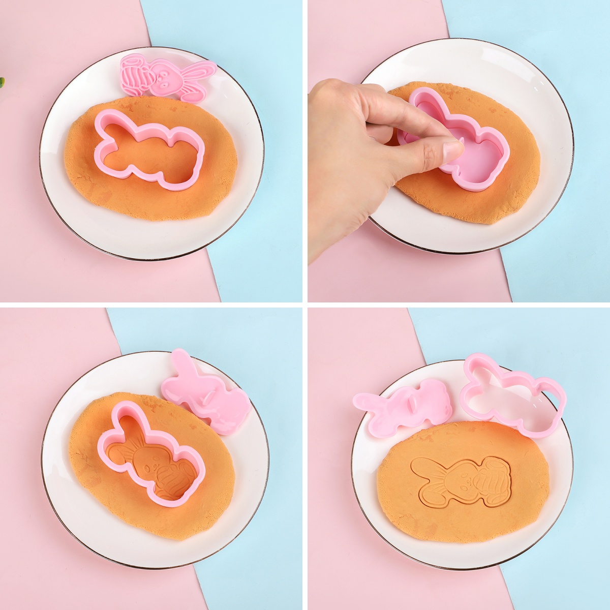 6pcs/Set Easter Bunny Cookie C - Cookie Cutter Set 评论和价格