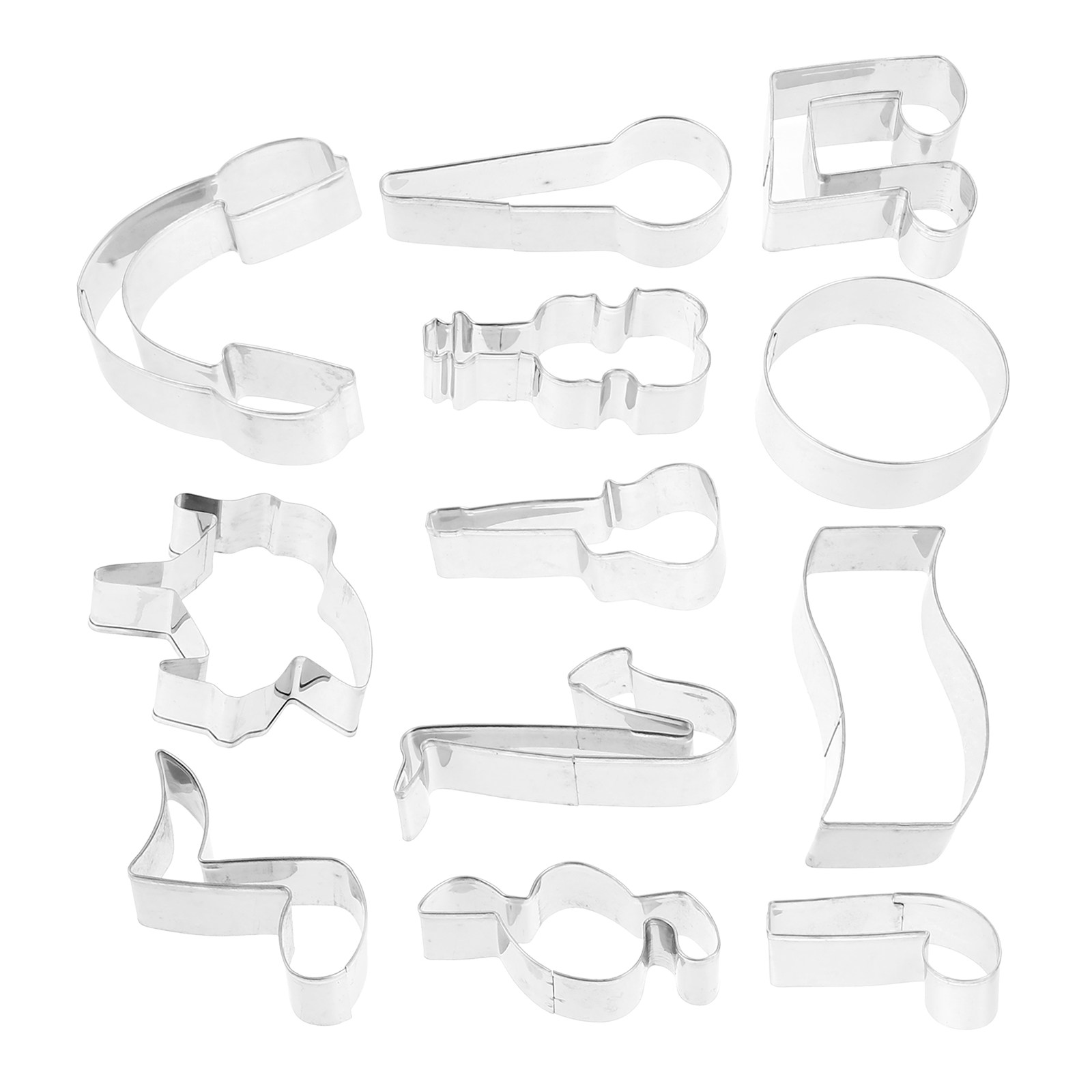1Set Stainless Steel Music Not - Cookie Cutter Set 评论和价格
