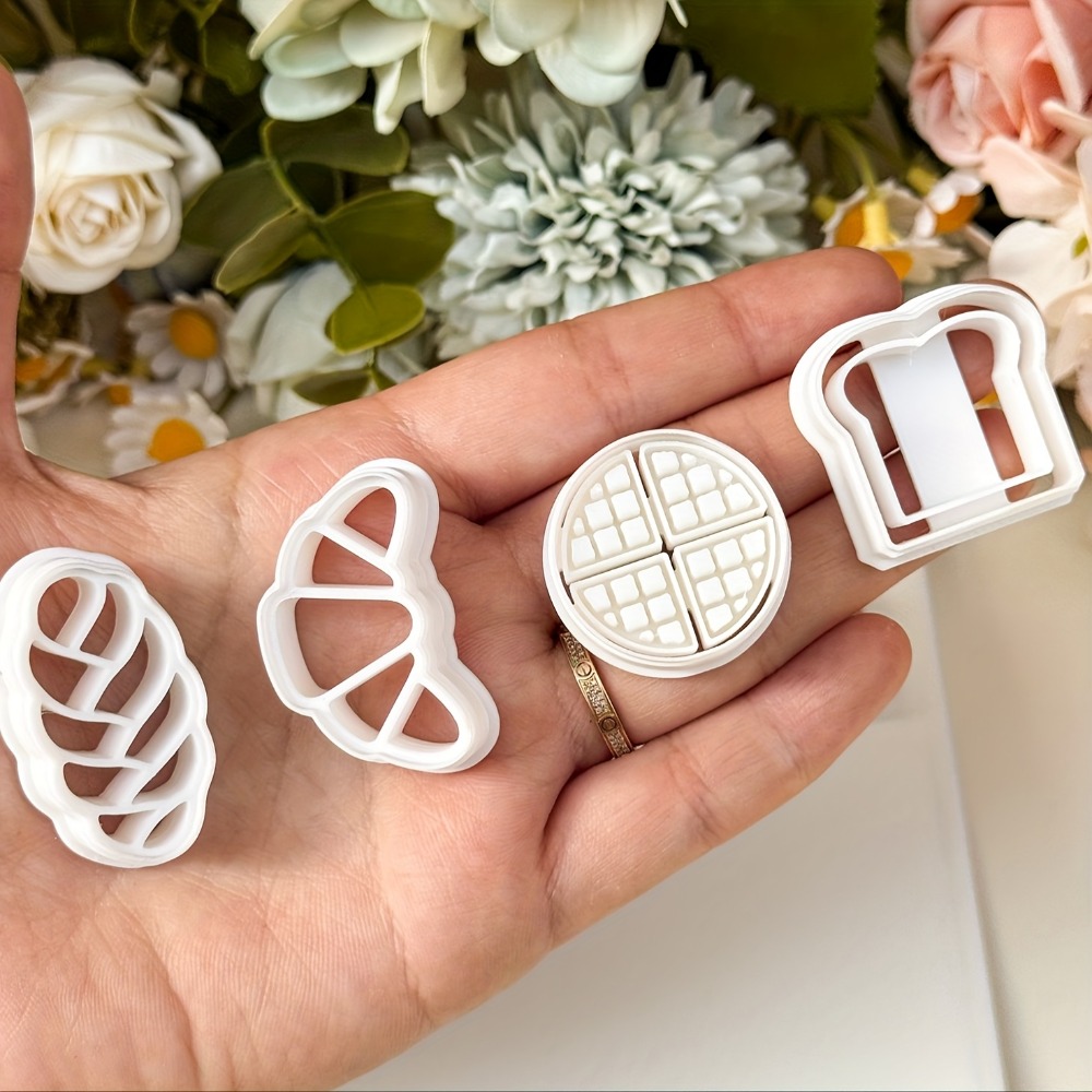 4Pcs Bread Themed Cookie Cutte - Cookie Cutter Set 评论和价格