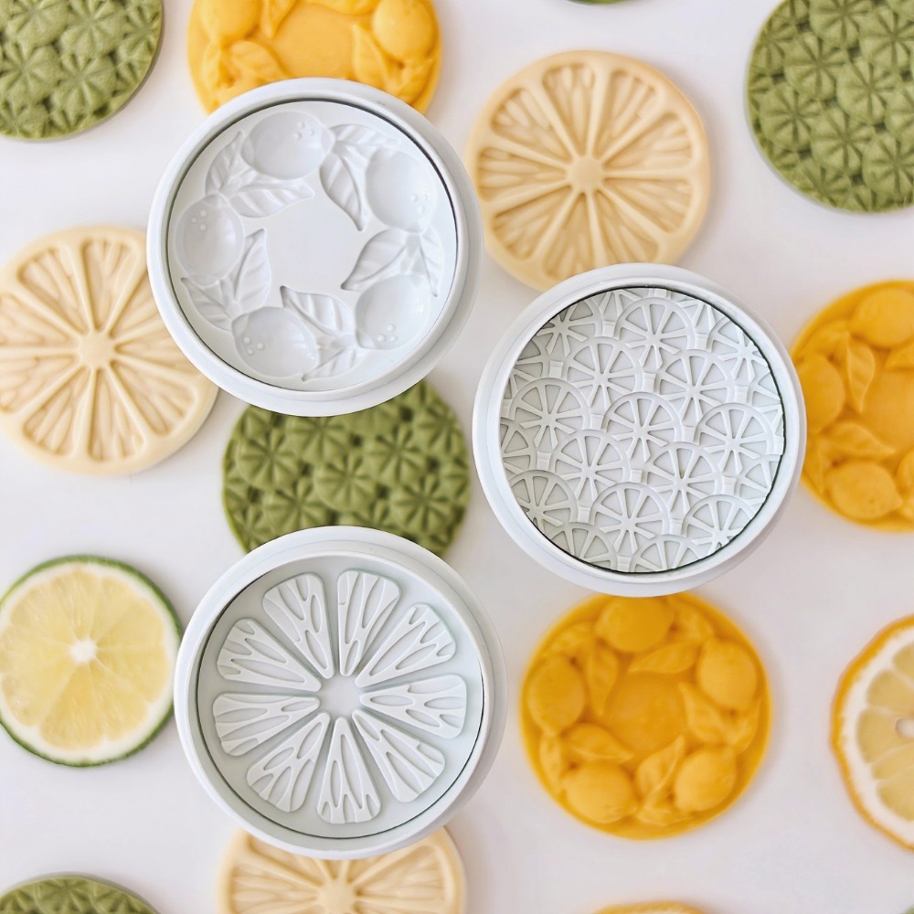 3pcs Lemon-Shaped Round Patter - Cookie Cutter Set 评论和价格