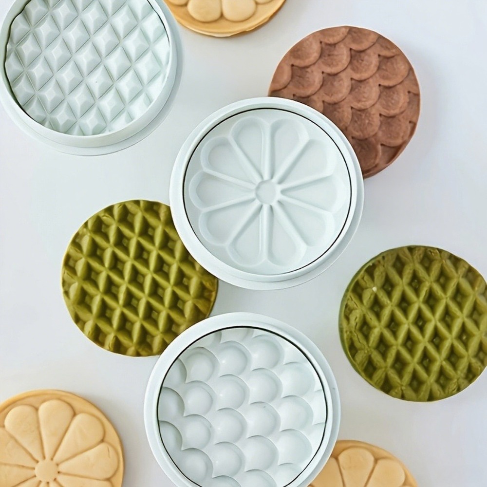 3pcs Lemon-Shaped Round Patter - Cookie Cutter Set 评论和价格