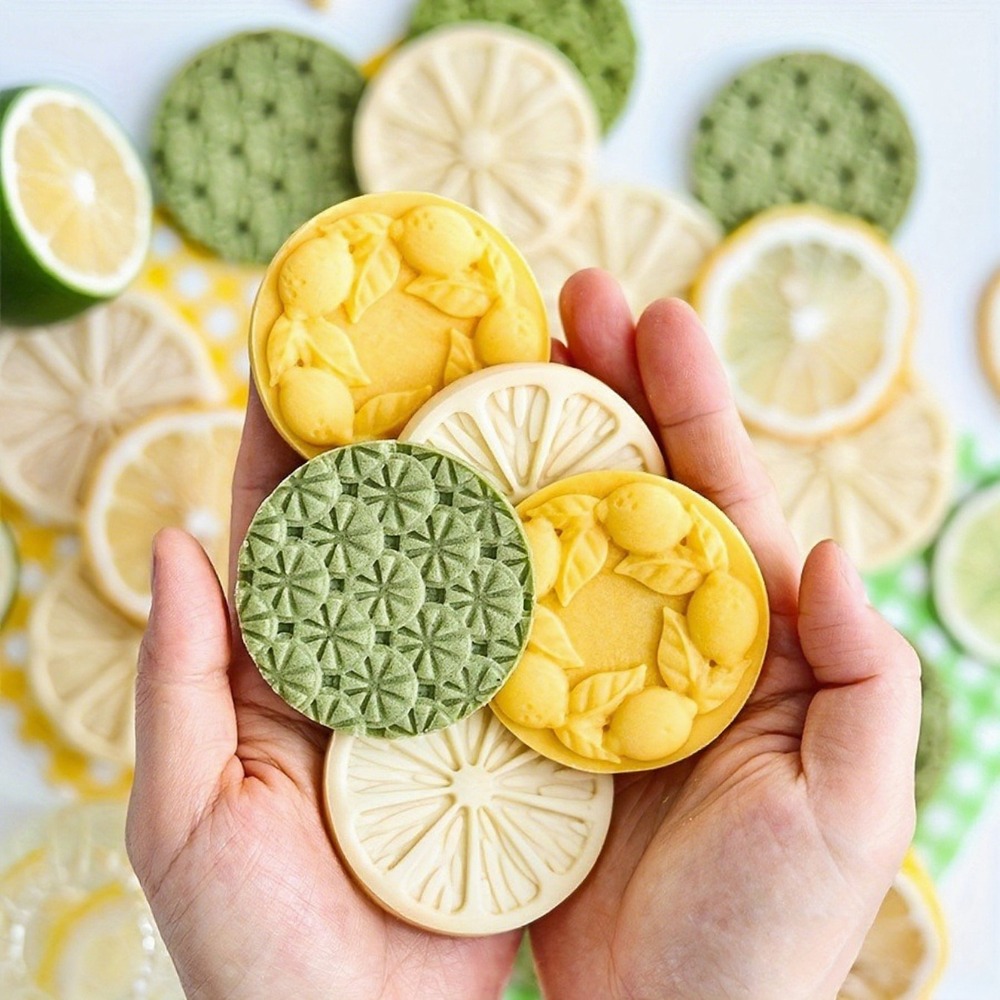 3pcs Lemon-Shaped Round Patter - Cookie Cutter Set 评论和价格
