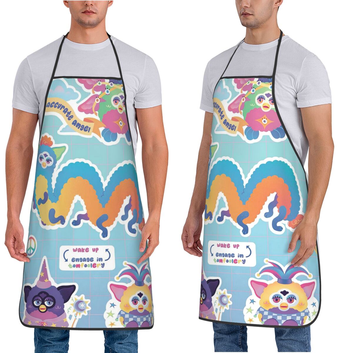 Nightmare Furby Cartoon Aprons - Kitchen Nightmares Baking 评论和价格